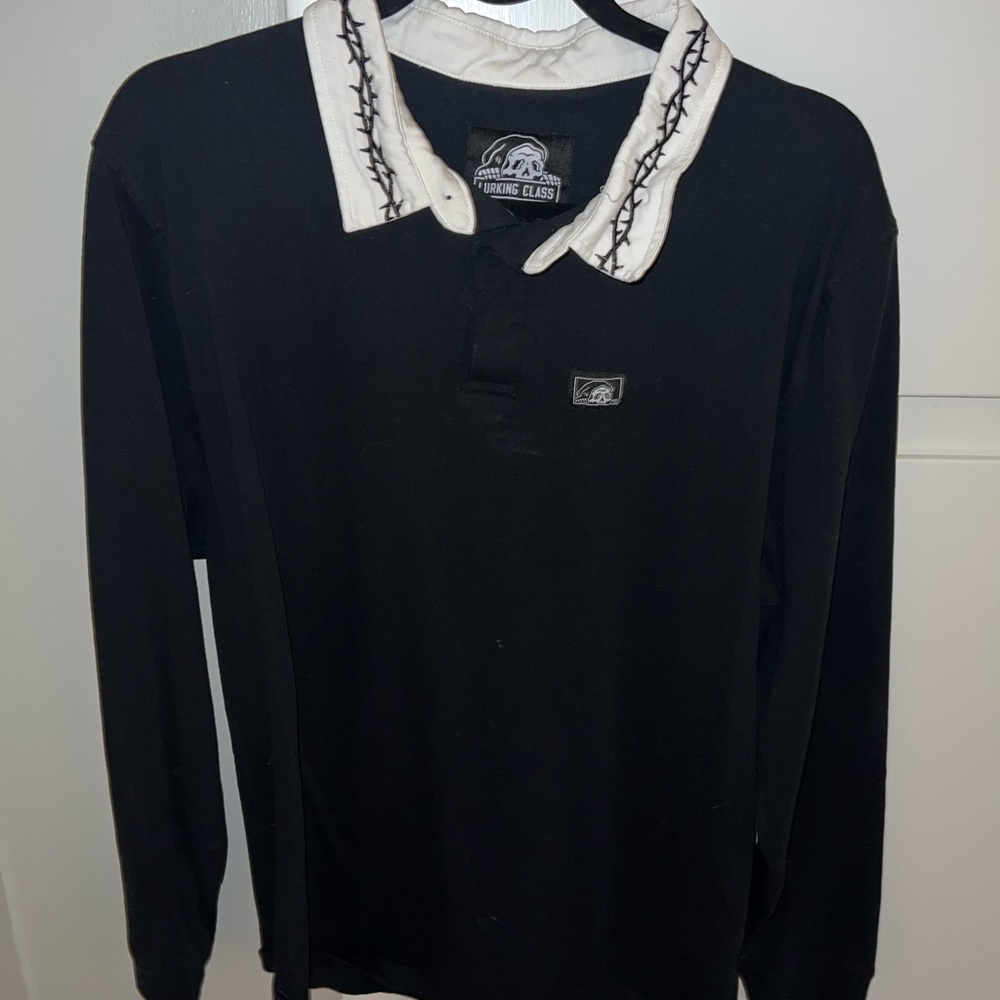 Lurking Class Black and White Long Sleeve Shirt